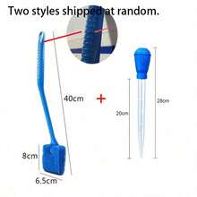 2pcs Aquarium Cleaning Set, Fish Tank Vacuum Gravel Cleaner With Long Handle Brush, Manual Water Changer And Fish Tank Cleaning Tools For Aquarium Maintenance - View 11