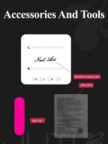JUTI 10pcs Y2K Neon Pink Press-On Nails, Short Almond & Square Glossy Vintage Fake Nails, Reusable, Suitable For Daily Wear & Spring Festivals, Holiday & Everyday Manicure Set, Includes 1 Nail File & 1 Jelly Glue - Hot Pink - View 11