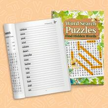 English Word Search Puzzle Notebook, Find Hidden Words, Vocabulary And Spelling Practice, Letter Recognition, Visual Search, Focus And Observation Activities For Daily Learning, Classroom And Home Practice - English Word Search Puzzle Notebook - View 6