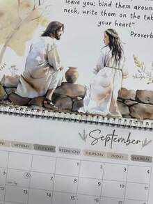 2027 Bible Verse Calendar Christian Religious Desk Calendar Inspirational Catholic Daily Planner New Year's Plan Desktop Decor - Multiple Styles - View 2