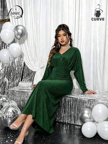 Plus Size Dresses - Green - View 9