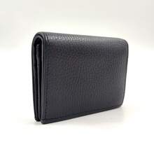 【中古】GUCCI プチマーモント GGマーモント 二つ折り財布 コンパクトウォレット レザー ブラック 財布 ゴールド 456126 - ブラック - チェックする 3