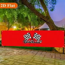 2D Flat Background Banner 1 Piece, Racing Theme Background Banner-Party Long Banner Suitable For Indoor And Outdoor Decoration, Various Styles. - 1 - View 9