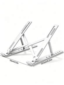 Laptop Stand, Ergonomic 8-Level Adjustable Height Riser, Foldable Portable Design, Elevates Screen To Eye Level For Comfortable Viewing Experience, Open Ventilation Structure With Anti-Slip Pads, Perfect For - A - View 13