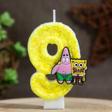 1pc Cute Cartoon Combination Birthday Candle Glitter 0-9 Number Cake Decoration Plug-In, Birthday Party Anniversary Celebration Dessert Table Decoration, Suitable For Birthday Party, Halloween, Christmas, Best Gift For Fans - Multicolor - View 10