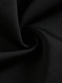 DONICY Contrast Trim Camisole Bodycon Mini Dress, Casual & Party Versatile - Black - View 6