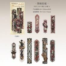 Halloween--A Beautiful Day Planner Sticker Pack--Gothic Dark Theme Lace Decorative Stickers Suitable For Halloween Planner, Gift Decoration - Rectangle - View 13