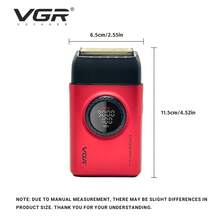 VGR Professional Triple Foil Shaver Adjustable Trimmer Digital Display Electric Shaver Versatility High-Efficiency Electric Razor Men's Shaving Machine V-378 - Multicolor - View 9