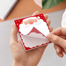 Paket 2 Buah Kertas Tempel Bertema Santa Claus, Bantalan Memo Perekat Lucu untuk Liburan, Kertas Tempel Persegi 75x75mm, Total 100 Lembar, Bagian Belakang Dapat Dilepas, Cocok untuk Kantor, Rumah, dan Penggunaan Sehari-hari - 7,8*7,5 - View 7