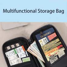 Multi-Purpose Organizer Bag For Sports, Travel And Business Trips, Passport, Ticket, ID Card, Bank Card, Cash And Receipt Storage - Multicolor - View 2