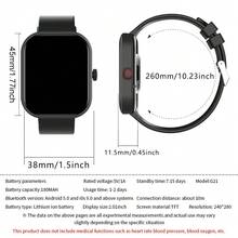 This Popular Unisex Smart Watch Features The Following Functions: Call Answering, Message Reminders, Music Control, Remote Camera, Step Counter, Calorie Tracking, Multiple Sports Modes, Alarm Clock, Call And Message Notifications, Compatible With Android And IOS Systems. - Multicolor - View 8