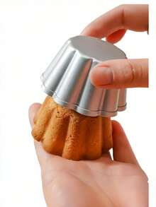 Cetakan Kue Berbentuk Bunga dari Aluminium, Anti Lengket dan Mudah Dilepas; Cetakan Cupcake, Cetakan Puding; Cocok untuk Puding, Jeli, dan Kue Panggang - Cetakan Kue Multifungsi, Cocok untuk Natal, Halloween, Paskah, dan Thanksgiving. - View 7