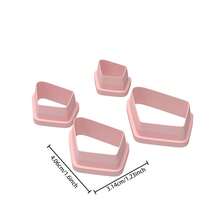 Modern Minimalist Geometric Pattern Polymer Clay Cutter, Asymmetrical Polygon Shaped Clay Cutter, DIY Handmade Earring Pendant Brooch Making Tool, Compatible With Polymer Clay, 3D Printed, Clean Cut, Handmade Jewelry Floral DIY Craft Accessories - Geometric - View 8