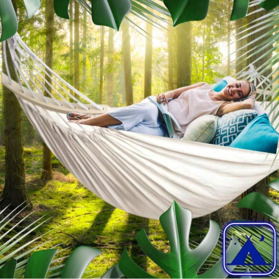 2-Person Garden Hammock (200 Kg) – Comfortable Hammock With Carry Bag - A - View 1