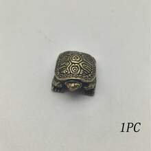 1pc Handmade Longevity Turtle Sculpture Decor - Symbol Of Longevity - Unique Decorative Details - Cultural Charm And Lasting Indoor Style - Tea Pet Ornament - Multicolor - View 9