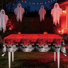 1pc/3pcs/5pcs C Stranger Birthday Party Decorations Red & Black Disposable Tablecloth Party Supplies Decor - Type B - View 5