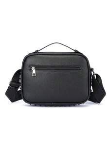 Men's Rivet PU Crossbody Bag, Fashion Forward Travel Camera Bag, 3 Colors Available, Gift For Boyfriend - Multicolor - View 7