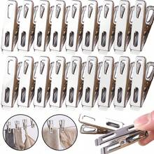 10/20/30/40pcs Heavy Duty Stainless Steel Clothes Pegs - Non-Slip Rust-Proof Clips, Suitable For Laundry, Plants And Projects | Durable Indoor/Outdoor Drying Tool, Multi-Functional Storage Solution, Strong Rust-Proof Spring, Perfect For Home, Office And Garage, Clothes Pegs - View 11