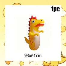 Set Mainan Kantung Tinju Tiup Dinosaurus, Cocok Sebagai Hadiah Ulang Tahun untuk Putra dan Putri, Ideal untuk Dekorasi Latar Belakang Foto Perayaan Momen Penting, Menciptakan Suasana Meriah Pesta Bertema Dinosaurus - View 7