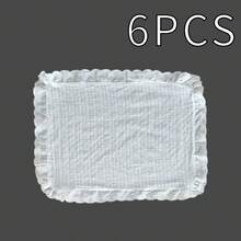 1/2/6pcs French White Lace Bow Decorative Doily Placemats, Suitable For Valentine's Day And Home Decor - Multicolor - View 12
