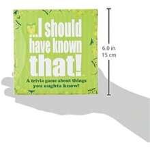 I Should Have Known That! Trivia Card Game, Fun Knowledge Quiz Tabletop Game, Great For Christmas, Game Party, Perfect Gift For Group Gatherings, Interactive Social Party Game - Multicolor - View 4