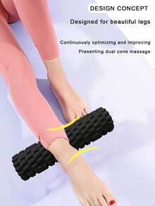 1pc Wolf Tooth Style Yoga Roller Pilates Muscle Relaxation Foam Roller Fitness Balance Bar Halloween - Multicolor - View 4