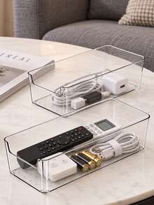 Acrylic Eyeshadow Palette Storage Box, Transparent Large Capacity Desktop Drawer-Style Storage Box, Transparent Cosmetic Storage Box, Makeup Brush Holder, Perfume Storage Box, Jewelry Box, ,Applicable For Living Room, Dining Room, Kitchen, Bedroom, - Multicolor - View 7