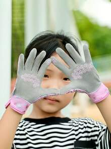 1 Pasang Sarung Tangan Berkebun Anak, Tahan Air, Tahan Noda, Anti Selip, Cocok Untuk Berkebun di Rumah, Pekerjaan Sekolah, Kerajinan Tangan - MultiWarna - View 8