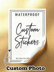 1/32/72/104pcs Custom Printed Rectangle Labels For Bottle, Personalized Waterproof Rectangular Stickers, Customized Printed Rectangle Label For Candles, Jars, Packaging Seals, Product Labels, Rectangle Sticker For Business Logo - Multicolor - View 1