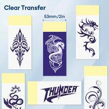 Mini Tattoo Paper Carbon 53mm Tattoo Stencil Transfer Paper Template Copier For 2inch Pocket Tattoo Thermal Printer - Tattoo Transfer Paper - View 6