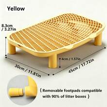 Cat Litter Box Splash Guard Mat, Detachable And Washable Cat Litter Absorption Mat, Elevated Cat Litter Absorption Mat - M - View 12