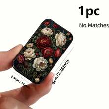1pc Vintage Printed Storage Box, Portable Pocket Organizer (Matches Not Included), Suitable For Christmas, Birthday And Holiday Gifts For Family And Girlfriend - Multicolor - View 13