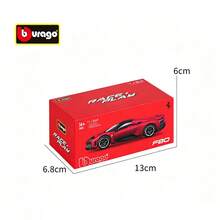 Bburago 1:64 Ferrari F80 Diecast Car – Licensed Alloy Supercar Model, Collectible Gift For Car Fans - Multicolor - View 8