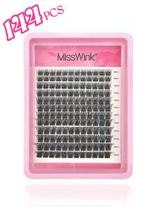 Single Cluster Extension Eyelashes Mixed Pack Self-Application Eyelashes 8-16mm Mixed Length D Curl Dense Voluminous Eyelashes For Free Combination Personal Application Suitable For Daily Makeup Or Outing Parties - View 2
