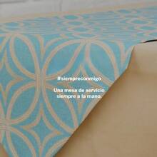 Mesa Plegable Multiusos 76 x 49 cm con Altura Ajustable en 8 Niveles, Mesa Portátil Resistente para Jardín, Hogar, Lavandería, Estudio, Interior y Exterior - Blanco - Ver 9