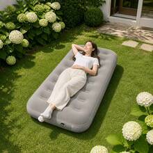 Air Mattress With Backrest, 249.93 KG Weight Capacity Air Lounge Sofa Bed, Portable Inflatable Bed For Sleeping Guest Room - C - View 13