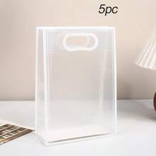 1/5/10/20pcs Transparent PVC Gift Bags And Tote Bags (Without Ribbon, Pure Tote Bags), Suitable For Birthday, Wedding, Party, Graduation Ceremony, Large Capacity Cosmetic Storage Bag, Halloween Decoration, Christmas Decoration - Multiple Styles - View 14