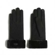 1 Pair Thickened Fleece-Lined Winter Gloves With Plush Cuffs, Warm Touchscreen Full-Finger Gloves, Soft Windproof Cycling Gloves For Women, Christmas & Birthday Gift, Suitable For Riding, Commuting & Outdoor Cold Weather - Multicolor - View 14