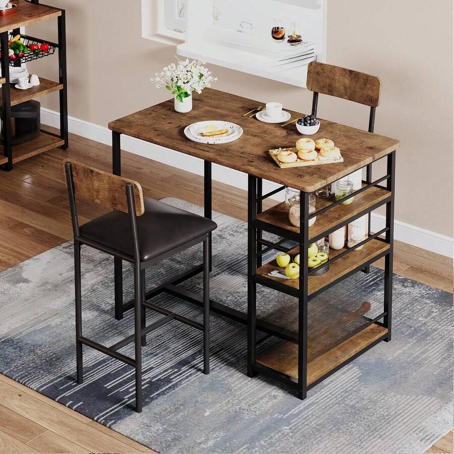 Dining Table & Chair Sets - Brown - View 1