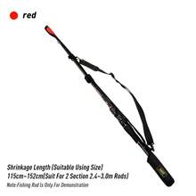 KINGDOM 1pc Fishing Rod Protection Bag, Adjustable Fishing Rod Sleeve With Shoulder Strap, Portable Rod Cover For Casting & Spinning Rod, Lightweight Fishing Tackle Storage Case With Tip Protector, 73cm~152cm - Multicolor - View 16