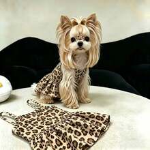 1pc Leopard Print Pet Dress For Dog And Cat, Suitable For Teddy, Bichon, Small And Medium Dogs - Multicolor - View 4