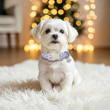 1PC Santa Claus Cartoon Print Dog Collar, Soft Adjustable Dog Collar With Quick Release Buckle, Adjustable Strap, Zinc Alloy D-Ring, Festive Christmas Pet Collar For Small Medium Large Dogs And Cats, Holiday Gift For Boys And Girls - Pink - View 11