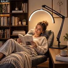 KALAY Half Moon Lamp, Foldable & Telescopic Desk Lamp, Embroidery Light, Adjustable Brightness & Angle, 3 Color Temperatures, Suitable For Office, Home, Study, Tattoo, Beauty Salon - Desk Lamp - View 7
