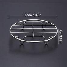 Steamer Rack - Stainless Steel Steaming Tray, Suitable For Rice Cooker - Large, Medium, Small Steaming Trays - Home Steamer Pot With Internal Rack. Kitchen Essential, Great Gift Idea, Recommended Kitchen Supplies. - Silver - View 4