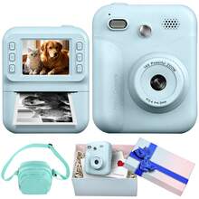 Children's Instant Print Camera, Multifunctional Camera Can Take Videos, Multiple Options: Single Camera, Single Camera + 4 Rolls Of Colored Photo Paper (Red/Blue/Orange/Green) + Gift Box & Gift Bag, Can Record Color Videos And Print Photos, Equipped With 5 Major Functions To Surprise Kids, High-Quality Children's Digital Camera, New Model, Christmas, Thanksgiving, Halloween, Birthday, Graduation Season And Back To School Gifts - Multicolor - View 14