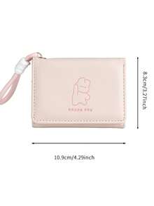 Short Cartoon Wallet, Cute Student Coin Purse, Multi-Function Card Holder, All-In-One Folding Small Wallet, Ins Style - Multicolor - View 3