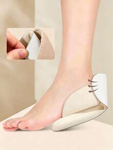 3/2/1pcs Anti-Slip Heel Pads, Soft Self-Adhesive Heel Cushions, Anti-Chafing Foot Pads, Suitable For Loose Flat Shoes, Sneakers And Loafers, Trimmable Size - Anti-friction Shoe Insoles - View 5