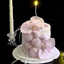 Cake Decoration Round Discs 120/160/210pcs Red Pink Purple DIY Handmade 3D Flower Petal Lantern Baking Accessories Dessert Table Decoration Materials - Purple - View 7