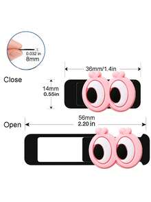 Dopamine Big Eye DIY Sticker, Suitable For Tesla Model 3Y Interior Camera Cover, Tesla Privacy Protection Cover Modification Accessory, Phone Computer Camera Protection Cover, Lens Privacy Cover, USB Camera Privacy Cover, Anti-Peeping Cover, Camera Protection Cover, Lens Dust Cover - Multicolor - View 14