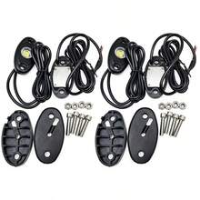 Universal Car Chassis Lights, White LED Rock Lights, Underbody Atmosphere Lights, 9LED Light Group Chassis Lighting, Suitable For Cars, Trucks, ATV, UTV, SUV, Boats, Includes Installation Accessories, Wire Length 1.23m - 4 Pieces - View 10
